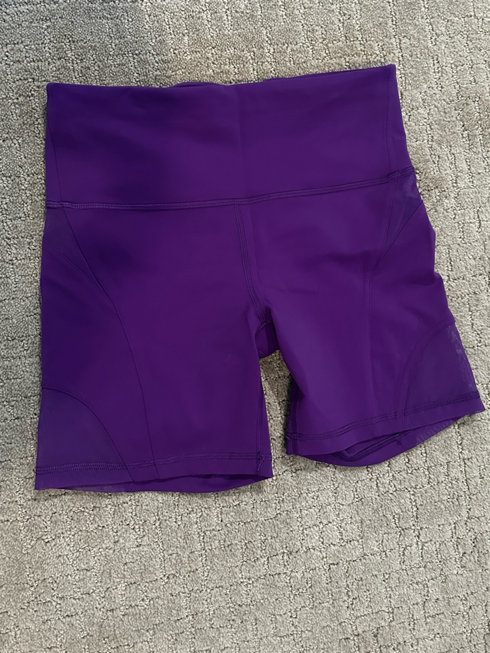 Purple high waisted Lululemon shorts